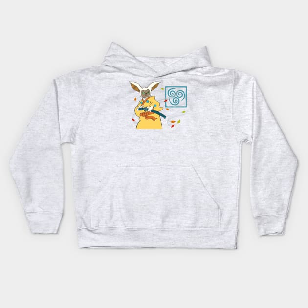 Momo Yojimbo Kids Hoodie by Kale's Art